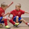 Stirker Academy Mini Strikers using their footballs to balance